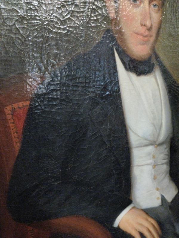Portrait - Man of Quality - Oil on Canvas - Jacobin - 1854.
