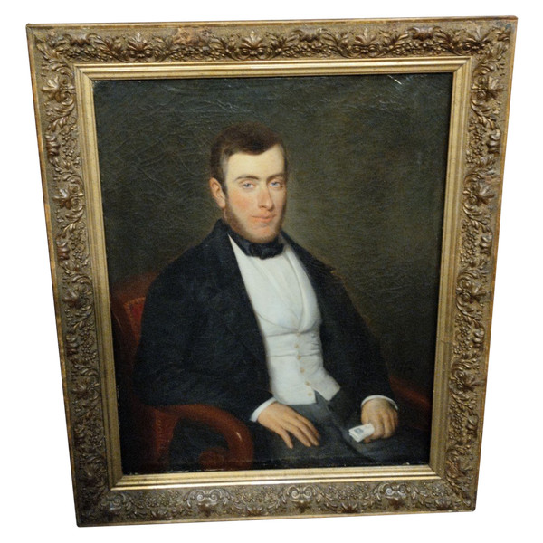 Portrait - Man of Quality - Oil on Canvas - Jacobin - 1854.