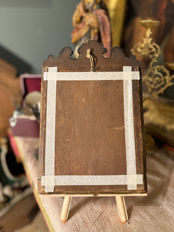 Frame with Four Relics and Representation of Saint John of Nepomuk - 18th Century