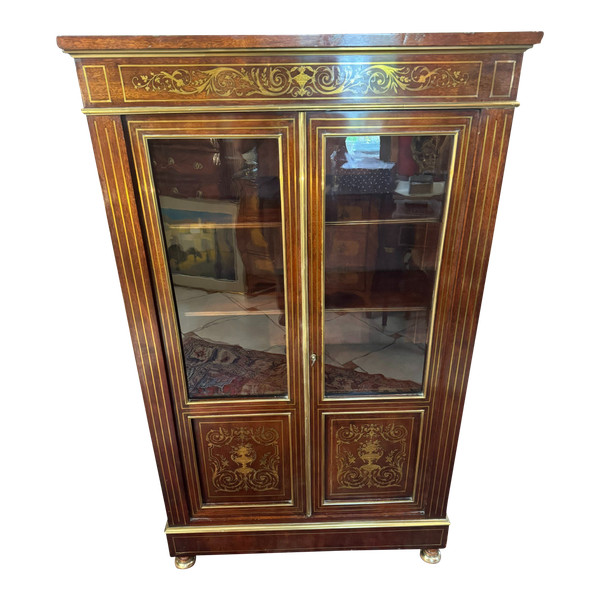 LIBRARY - LOUIS XVI STYLE DISPLAY CABINET