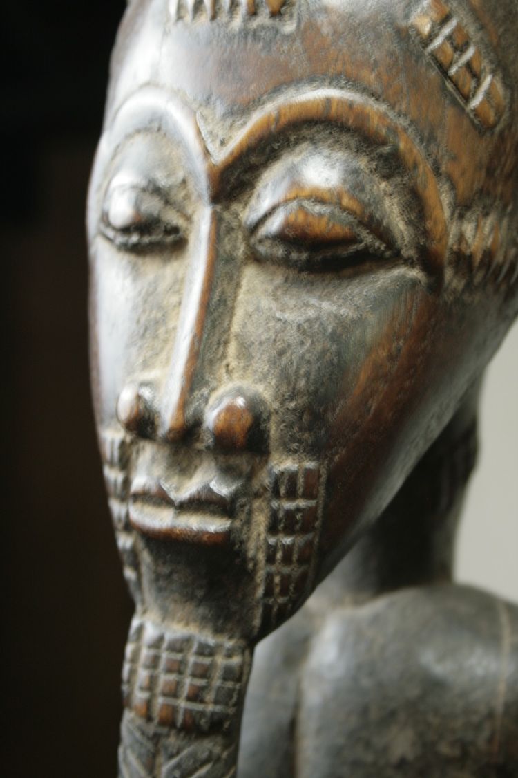 Couple of Baule statues, Ivory Coast.
