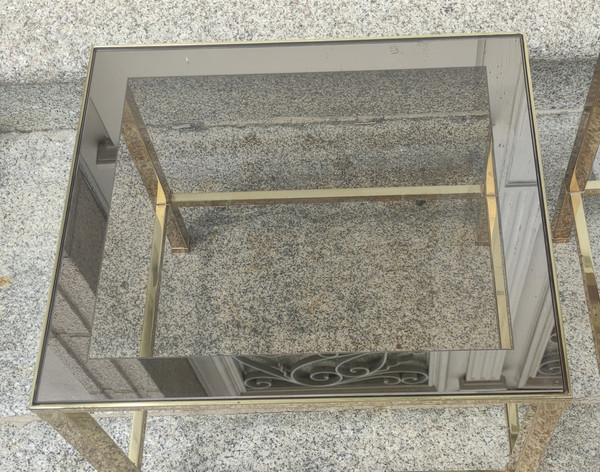 Paire de Bouts De Canapé chevets tables d appoint  design style.maison Jansen