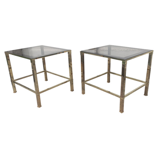 Paire de Bouts De Canapé chevets tables d appoint  design style.maison Jansen