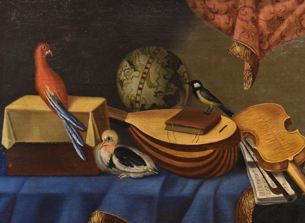 Natura morta con strumenti musicali, Bonaventura Bettera (Bergamo, 1663 – 1718 circa)