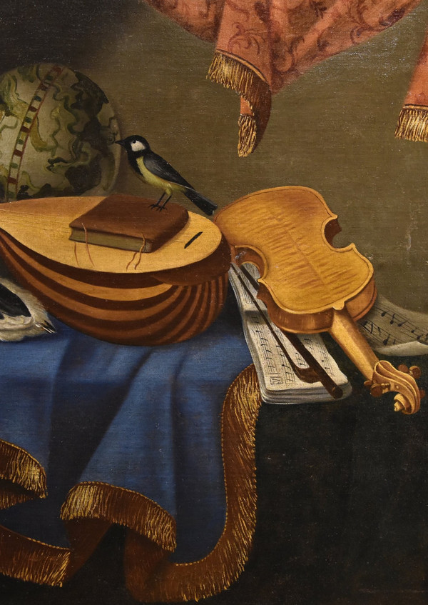 Natura morta con strumenti musicali, Bonaventura Bettera (Bergamo, 1663 – 1718 circa)