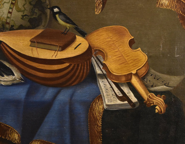 Natura morta con strumenti musicali, Bonaventura Bettera (Bergamo, 1663 – 1718 circa)