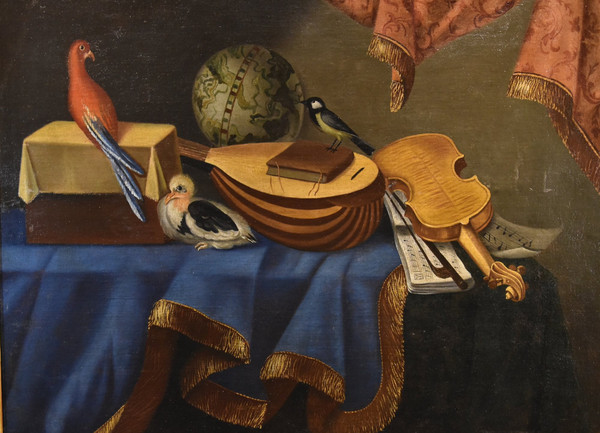 Natura morta con strumenti musicali, Bonaventura Bettera (Bergamo, 1663 – 1718 circa)