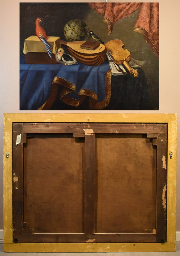 Natura morta con strumenti musicali, Bonaventura Bettera (Bergamo, 1663 – 1718 circa)