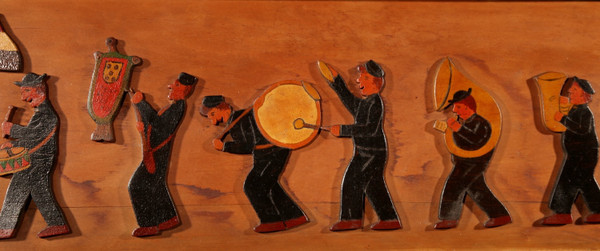 Amusant hollandais Brassband/Fanfare Type de peinture en relief sur boiserie puzzle.