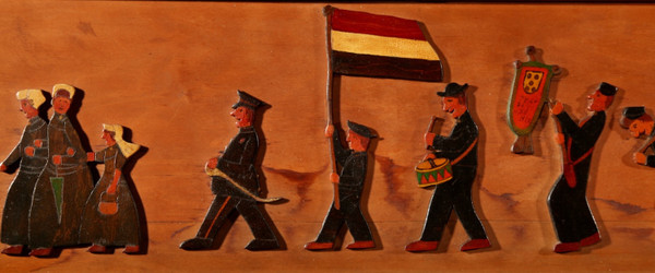 Amusant hollandais Brassband/Fanfare Type de peinture en relief sur boiserie puzzle.
