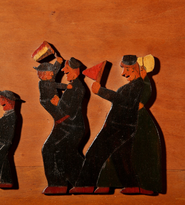 Amusant hollandais Brassband/Fanfare Type de peinture en relief sur boiserie puzzle.