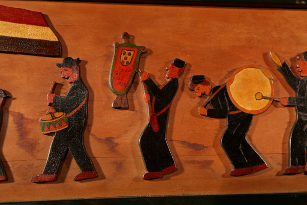 Amusant hollandais Brassband/Fanfare Type de peinture en relief sur boiserie puzzle.