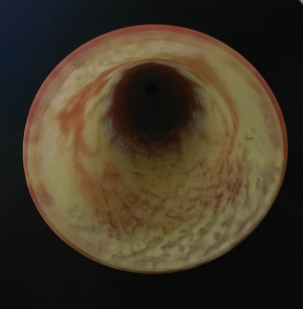SCHNEIDER   glass vase model "orchidées " signed 3Le VerreFrançais" circa 1924-1927
