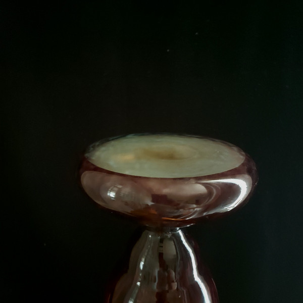 SCHNEIDER   glass vase model "orchidées " signed 3Le VerreFrançais" circa 1924-1927