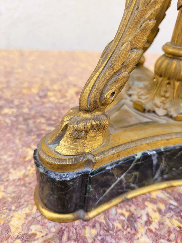 Coppia di cassette in marmo e bronzo, XIX secolo