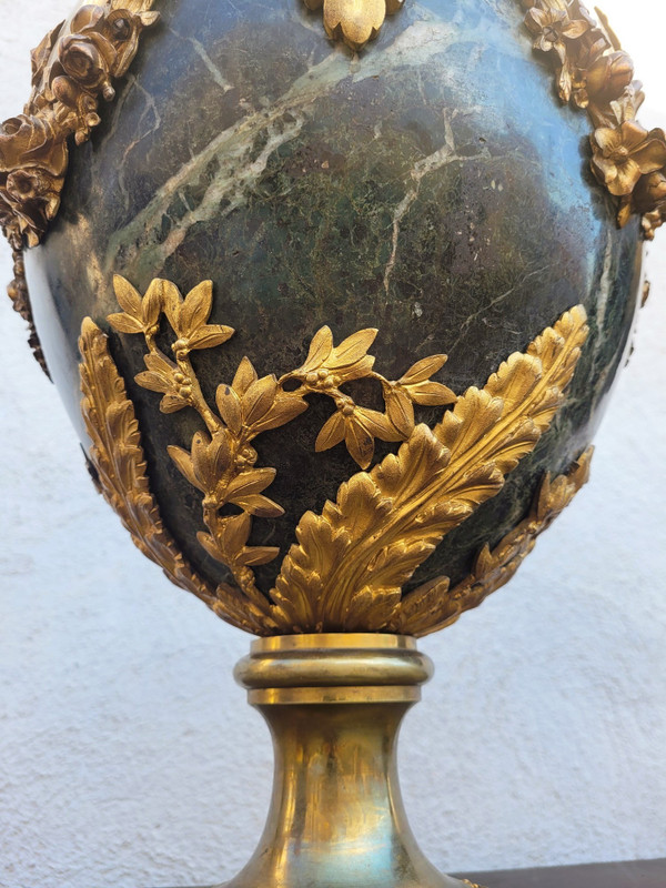 Coppia di grandi cassette in bronzo e marmo, Napoleone III, XIX secolo