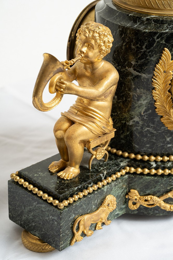Antico orologio francese Napoleone III, XIX secolo.