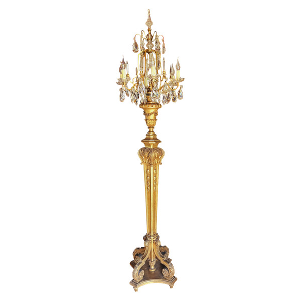 Large St Louis XIV 6-Light Torchere 213 cm high