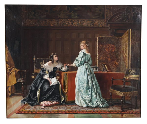  Lecture de la lettre  École anglaise  XIXe siècle 