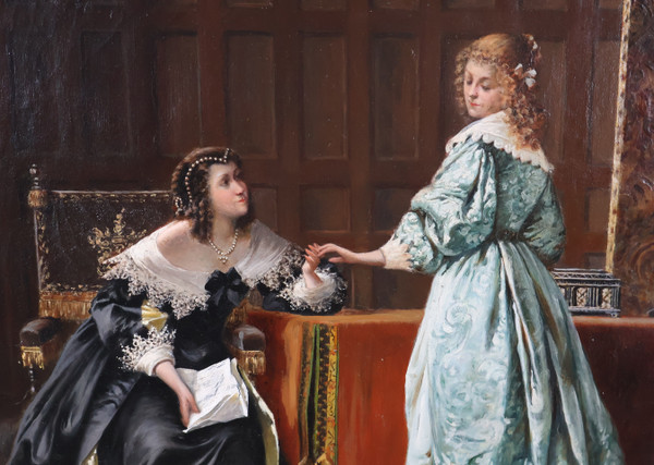  Lecture de la lettre  École anglaise  XIXe siècle 