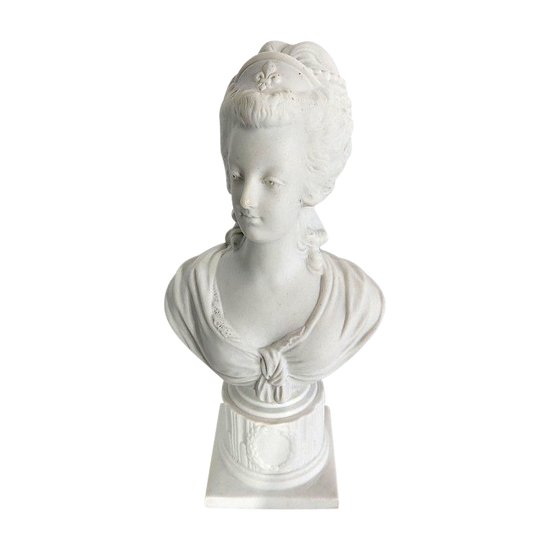 Busto in biscotto di Maria Antonietta - Fine XIX secolo