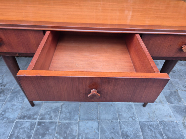Konsole aus exotischem Holz um 1960