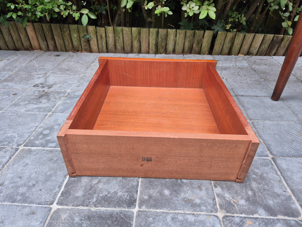 Konsole aus exotischem Holz um 1960