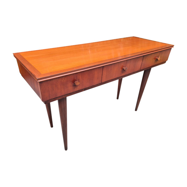 Konsole aus exotischem Holz um 1960