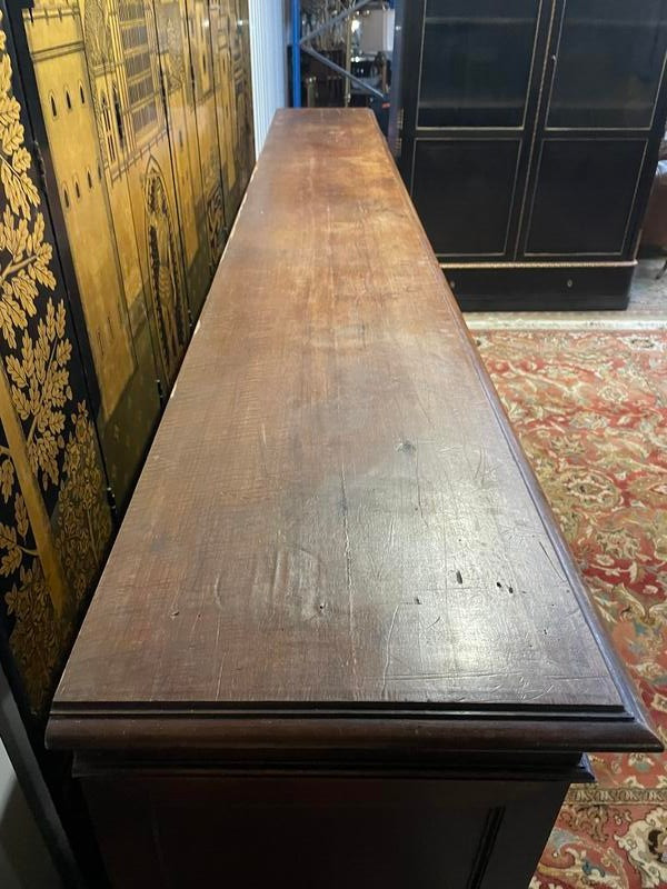 Walnut sideboard - Trade furniture / Napoleon III display cabinet