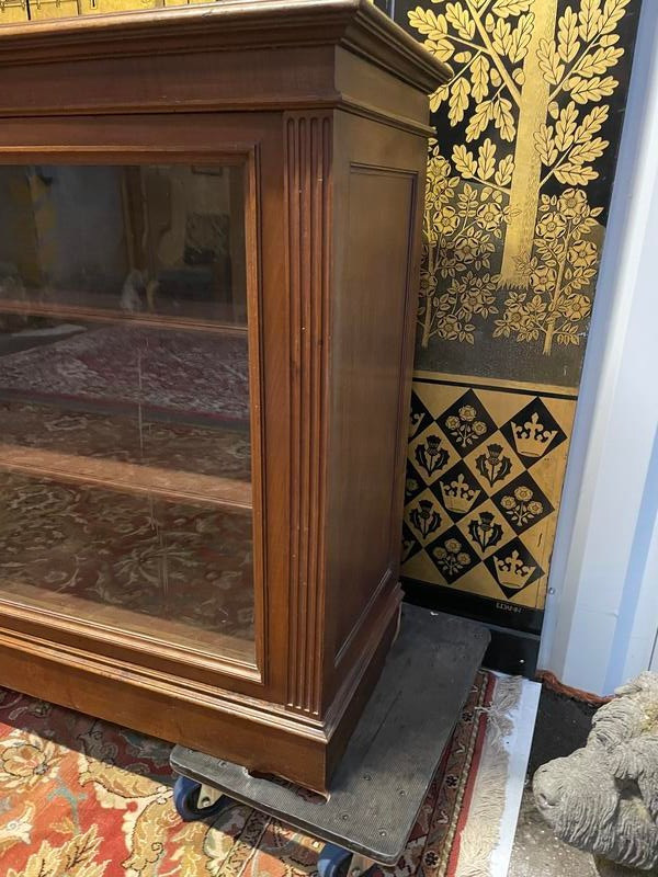 Walnut sideboard - Trade furniture / Napoleon III display cabinet