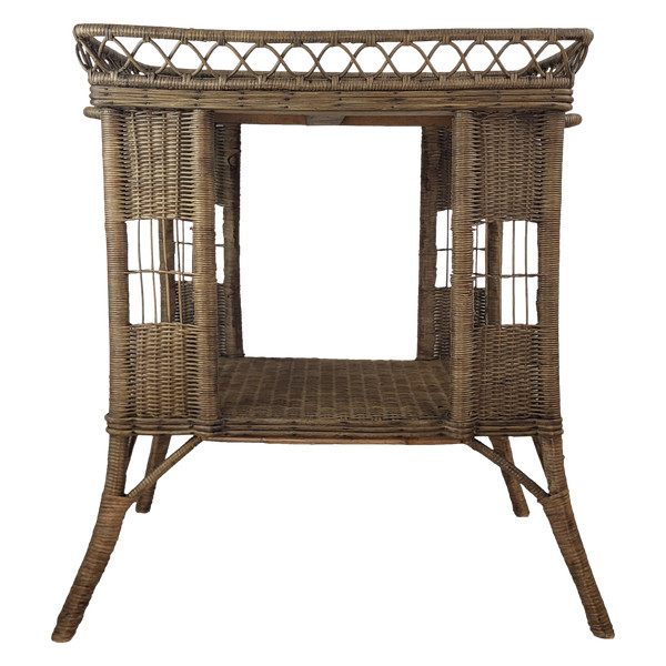 Credenza in vimini e rattan del 1900 circa.