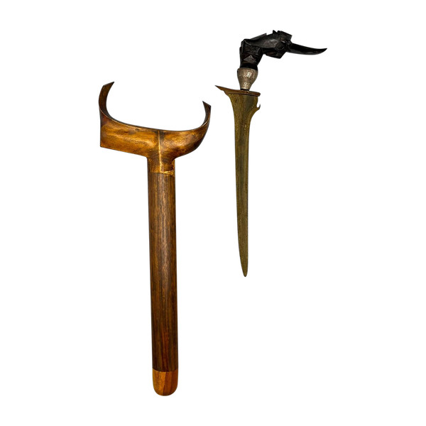  Coltello "King Fischer" tipo Kris o Kriss - Malaysia / Thailandia - XIX secolo