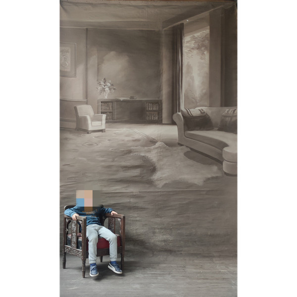 Authentische alte große Kulisse Von Fotografen Malerei auf Leinwand Tapete