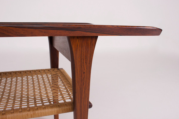 Table basse danoise en palissandre Møbelintarsia .