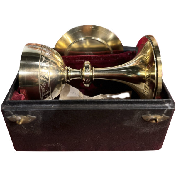 Calice consacrato nel 1909 e patena - Vermeil - Armand Calliat
