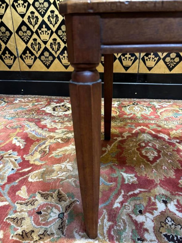7 art deco walnut chairs