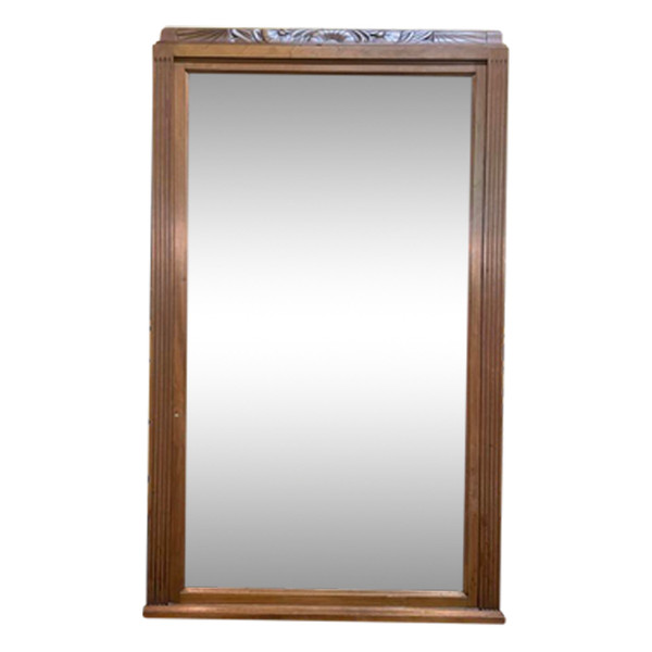 Miroir époque Art Déco en noyer 