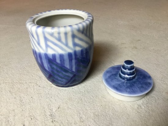 Tharaud vaso coperto in stile Art-deco