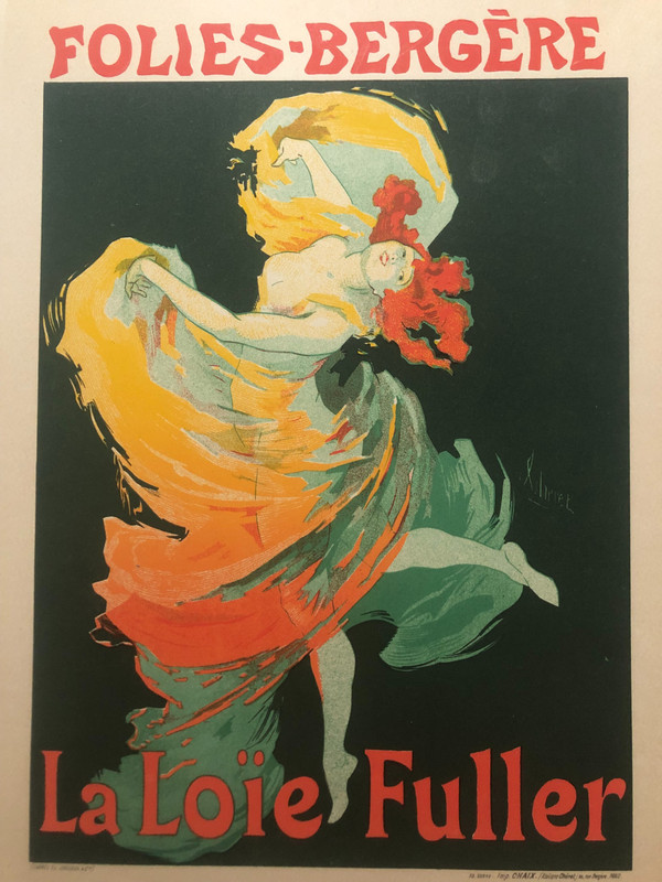 Maitres de l'affiche planche 73 La LoÏe Fuller Folies Bergère  par Jules Chéret  1897