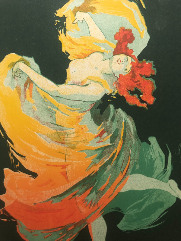 Maitres de l'affiche planche 73 La LoÏe Fuller Folies Bergère  par Jules Chéret  1897