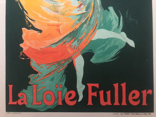 Maitres de l'affiche planche 73 La LoÏe Fuller Folies Bergère  par Jules Chéret  1897