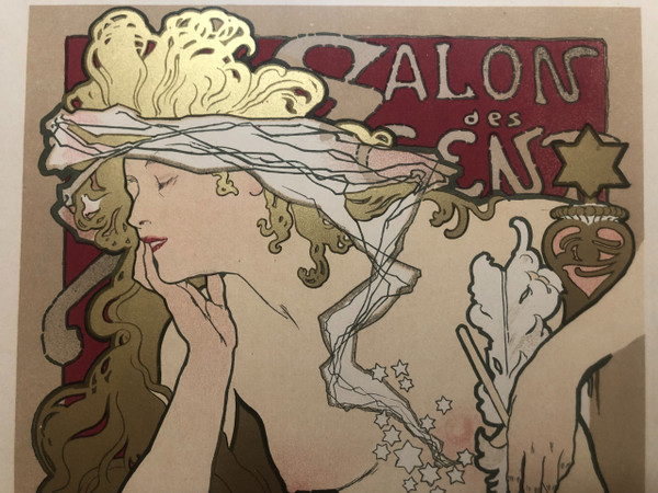 Masters of the poster plate 74 Salon des Cent XXème exhibition by Alphonse Mucha 1897