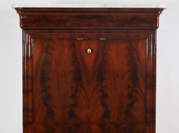  Louis Philippe period flamed mahogany writing desk