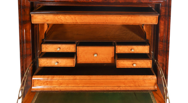  Louis Philippe period flamed mahogany writing desk