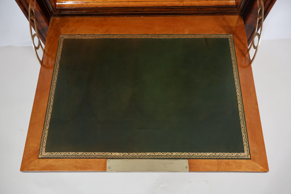  Louis Philippe period flamed mahogany writing desk