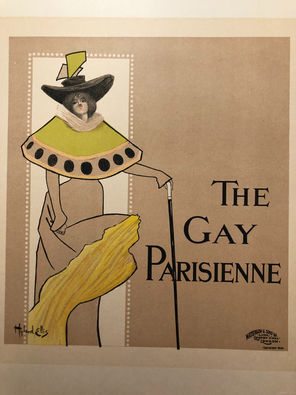 maitres de l'affiche planche 96 The Gay Parisienne par Ellis Hyland 1897