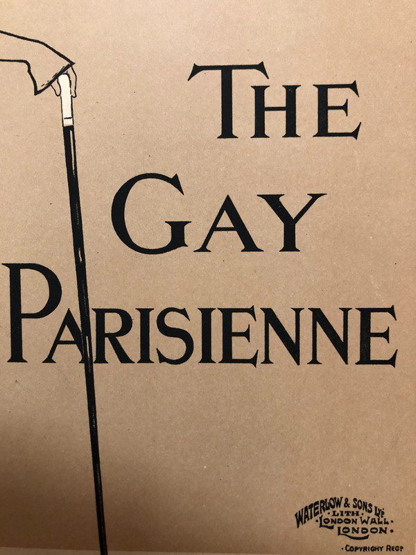 maitres de l'affiche planche 96 The Gay Parisienne par Ellis Hyland 1897