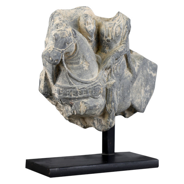 Mann auf Pferd &#40;Fragment&#41; - Gandhara