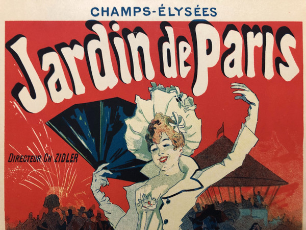 Maitres de l'affiche piatto 65 Jardins de Paris di Jules Chéret 1897