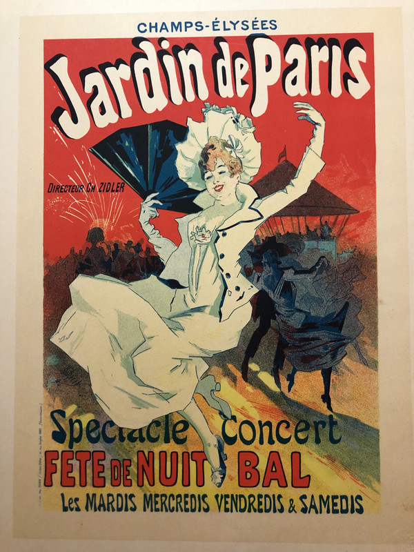 Maitres de l'affiche piatto 65 Jardins de Paris di Jules Chéret 1897